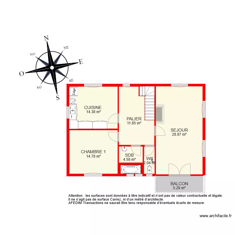 BI 5105 ETAGE 1. Plan de 