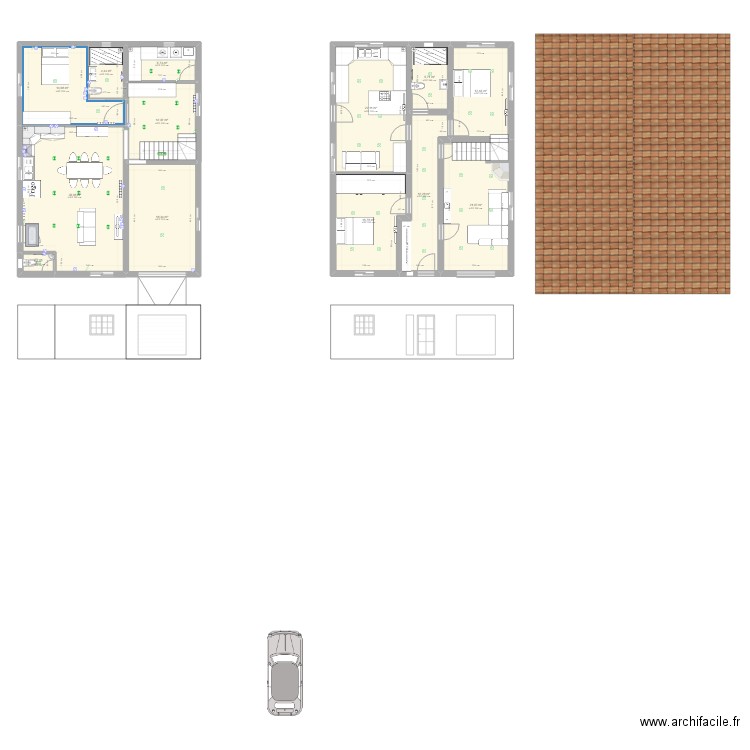 Furtado1. Plan de 13 pièces et 182 m2
