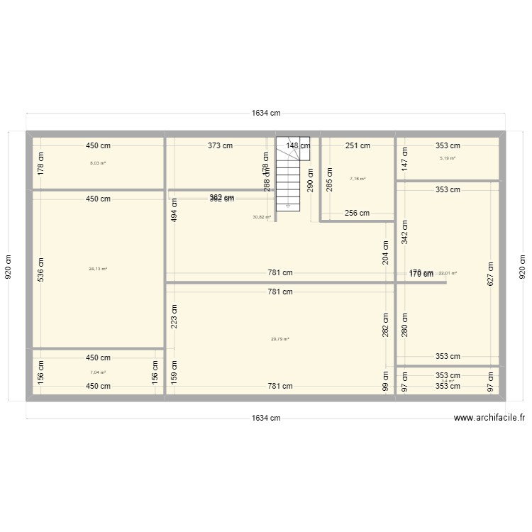 Etage Soues1. Plan de 0 pièce et 0 m2