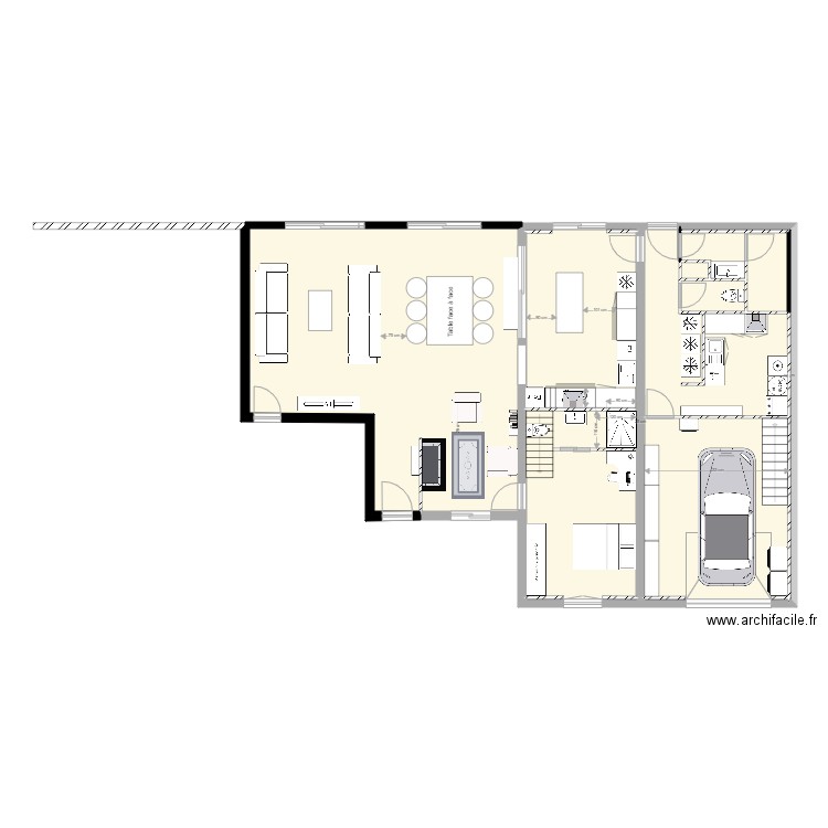 EXTENSION VIRAZEIL2. Plan de 9 pièces et 138 m2