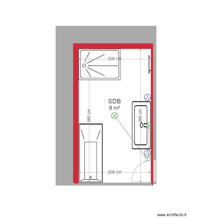 Motte  SDB. Plan de 0 pièce et 0 m2