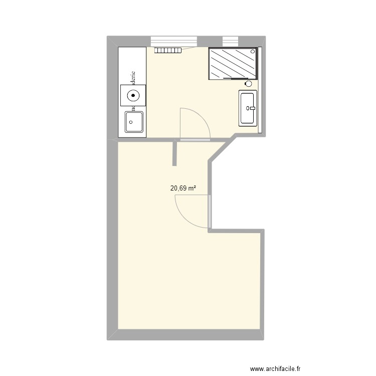 SdB Rdc. Plan de 0 pièce et 0 m2