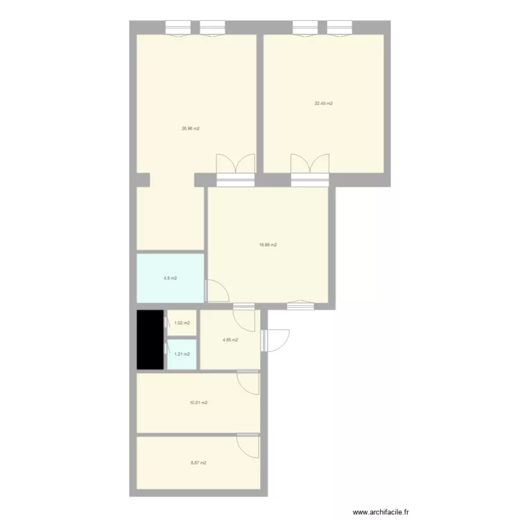 GARAY 26 5 CHAMBRE. Plan de 