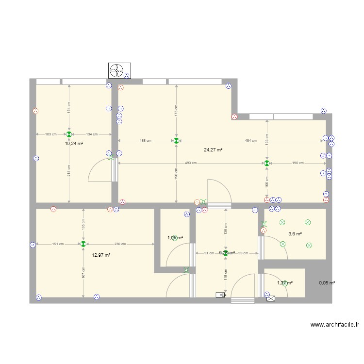plan électrique. Plan de 0 pièce et 0 m2