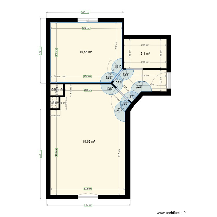 cavaignac  1 . Plan de 0 pièce et 0 m2