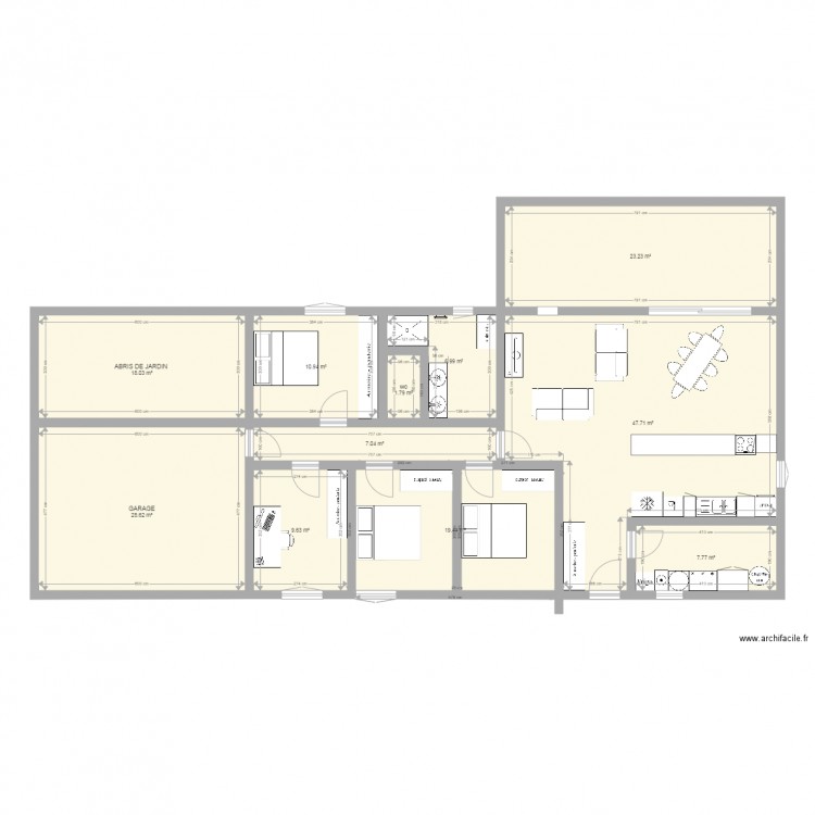 plan maison 110m2 . Plan de 0 pièce et 0 m2