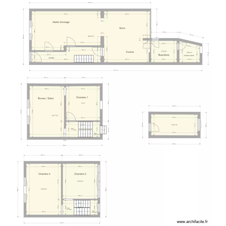 Maison. Plan de 
