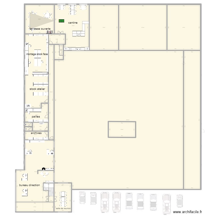 ATELIER FRAIPONT NEW 3. Plan de 48 pièces et 3944 m2