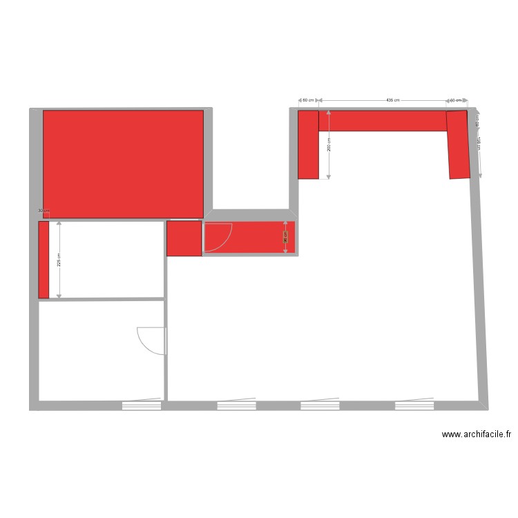 Appartement 2. Plan de 3 pièces et 22 m2