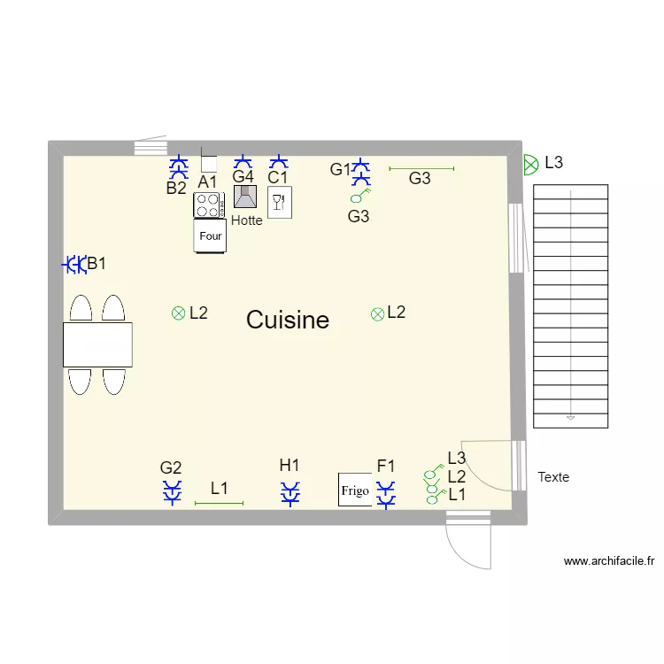 Cuisine. Plan de Cuisine. Plan de