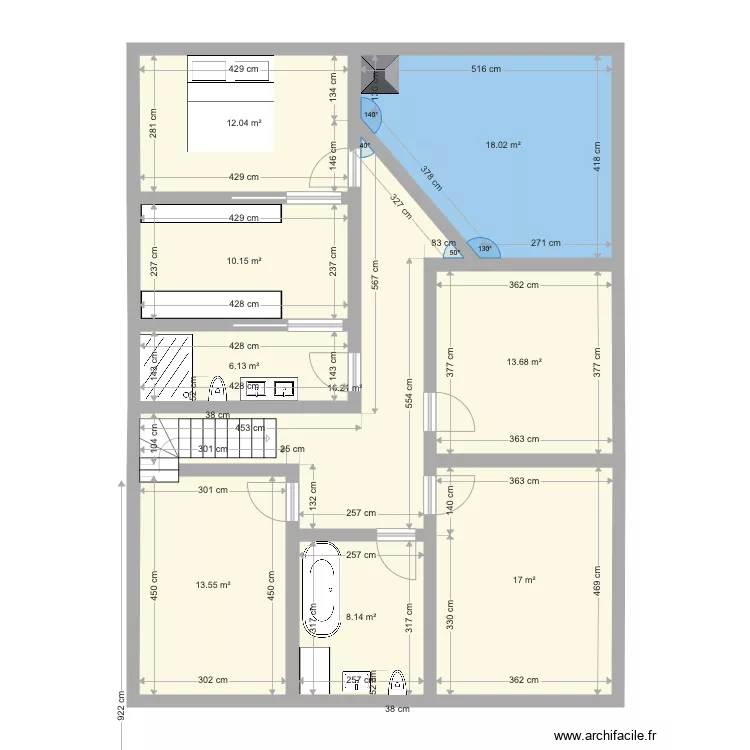 Maison Aumont mesures ok version 0111. Plan de 