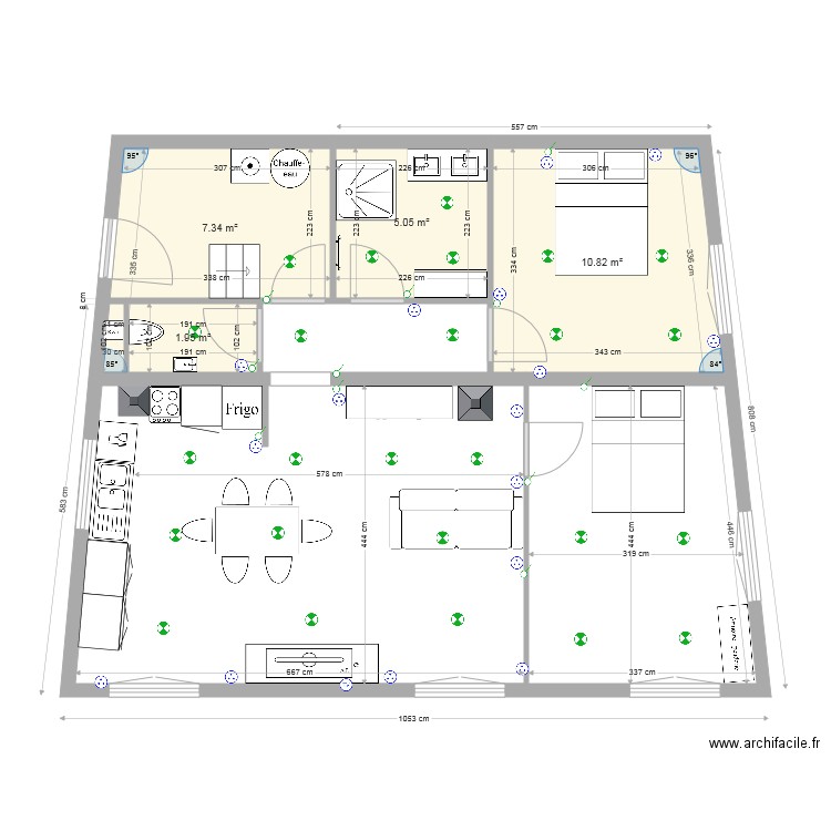 plan 1er étage rosy. Plan de 0 pièce et 0 m2