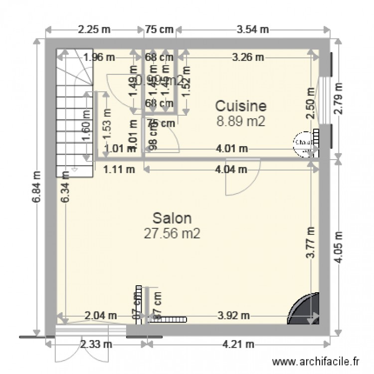 1er étage N7 modif 1. Plan de 0 pièce et 0 m2