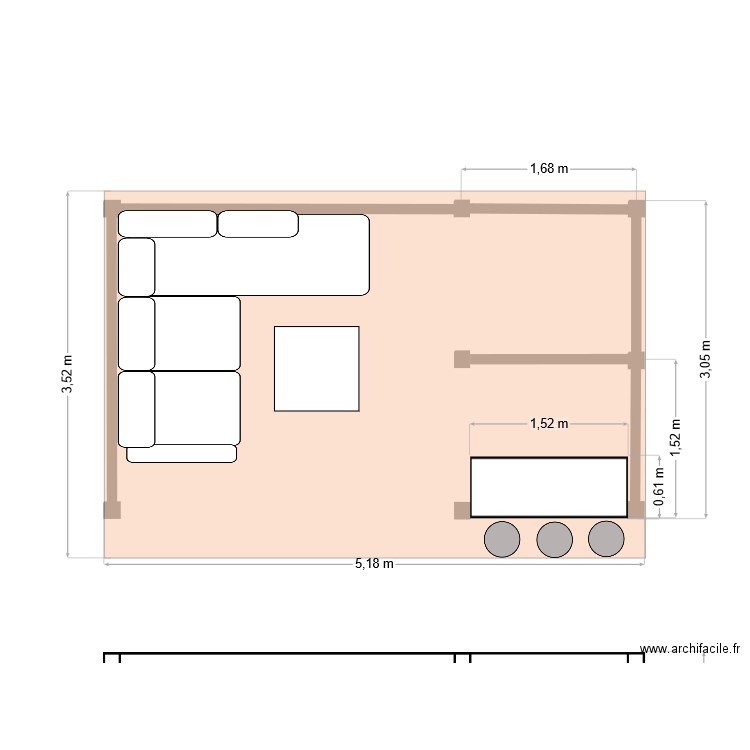 Pool house. Plan de 0 pièce et 0 m2