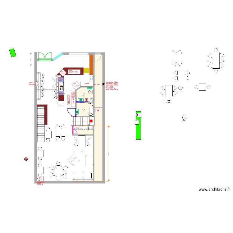 plan V4 Triphasé implantation plan électrique . Plan de 0 pièce et 0 m2