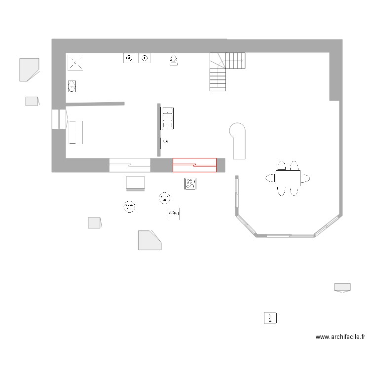 vieille maison. Plan de 0 pièce et 0 m2