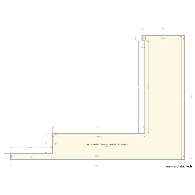 VILLA MANAUTE DAVID  NIAOLIS. Plan de 