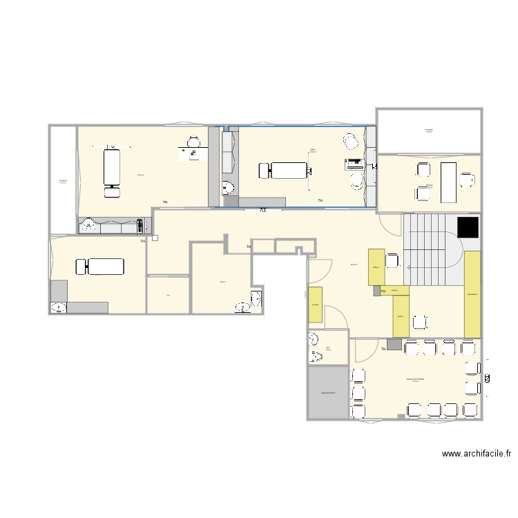 ETAGE 1 ACCUEIL 1. Plan de 0 pièce et 0 m2