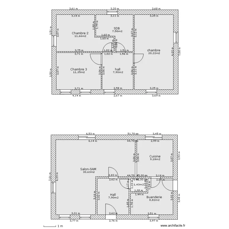 maison. Plan de maison. Plan de