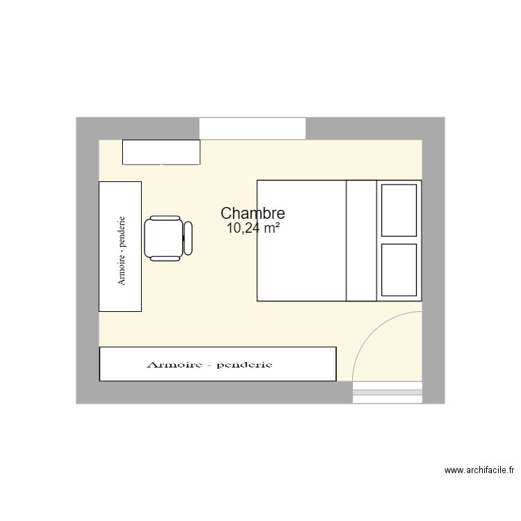 chambre môman 2. Plan de 0 pièce et 0 m2