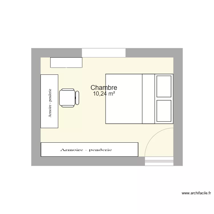 chambre m&ocirc;man 2. Plan de 