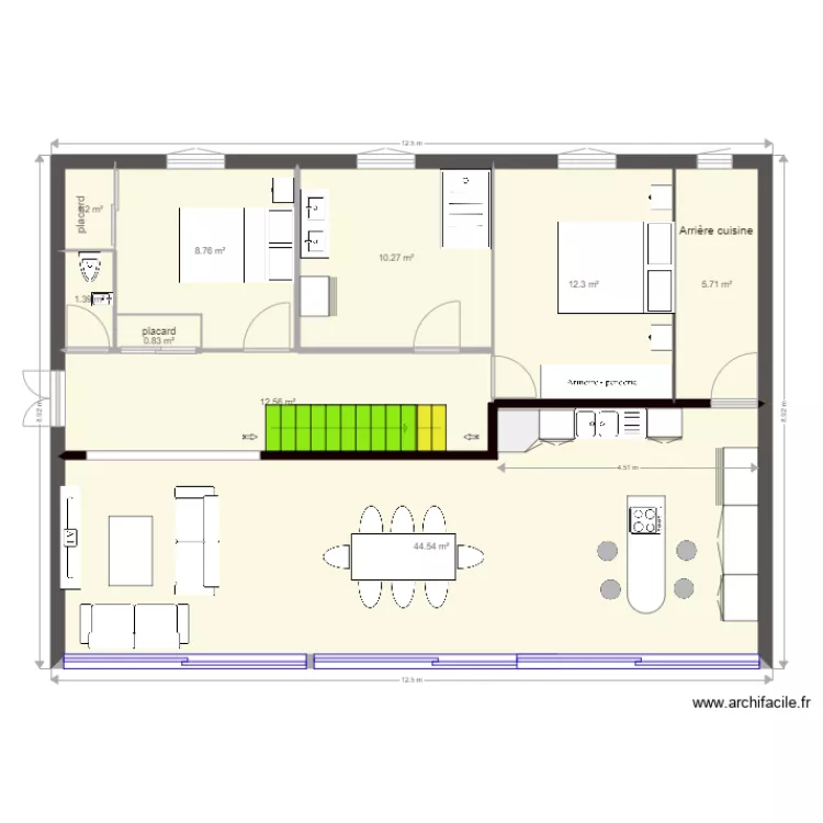 MAISON JFP RDC VERS B. Plan de 