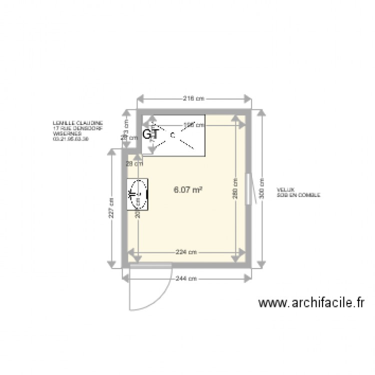 LEMILLE CLAUDINE . Plan de 0 pièce et 0 m2