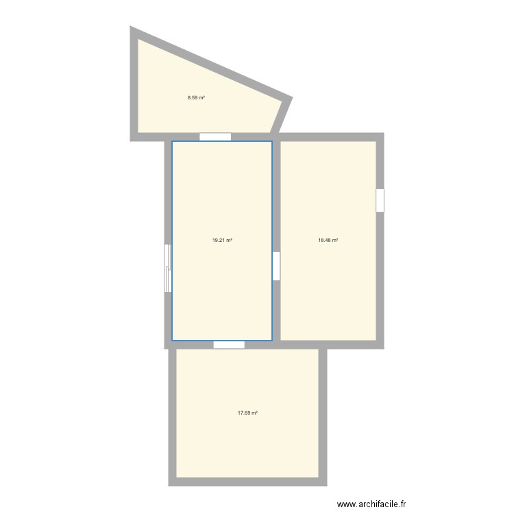 existant sous sol scudo V1. Plan de 0 pièce et 0 m2