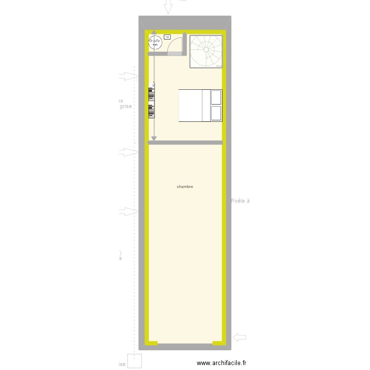 Jeannine. Plan de 5 pièces et 101 m2