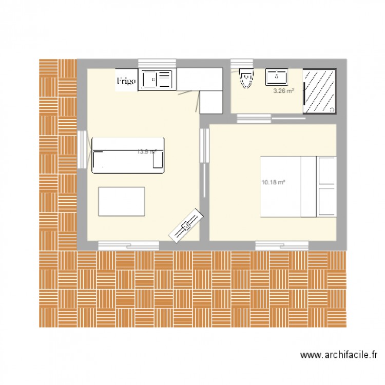 BUNGALOW 30m2 02 reprise. Plan de 0 pièce et 0 m2