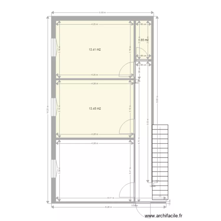etage maintenant. Plan de 