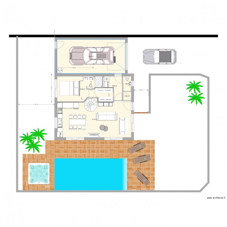 RDC version 2. Plan de 0 pièce et 0 m2