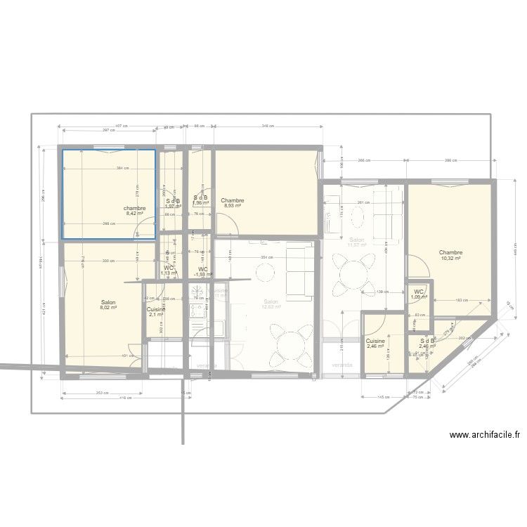 DOUALA CHAMBY3. Plan de 0 pièce et 0 m2