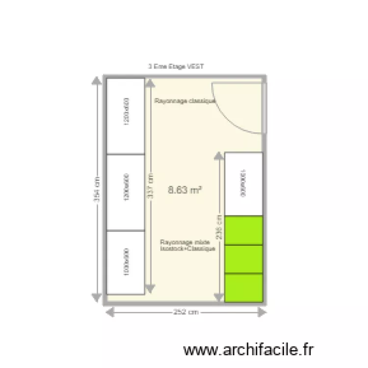 GHICL 3eme Etage VEST. Plan de 