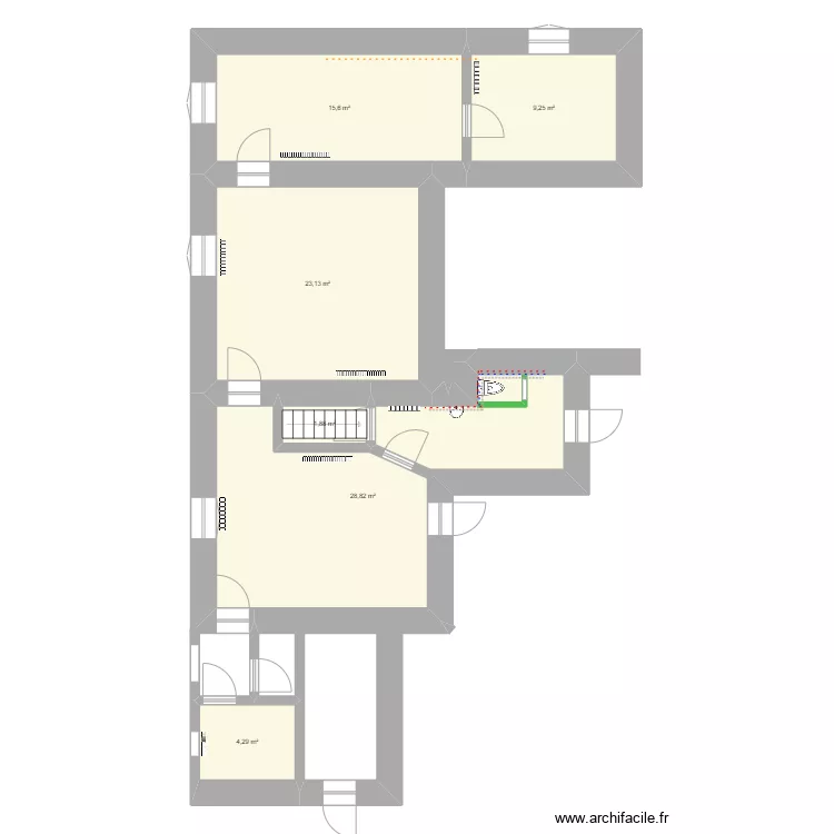tekening huis 22 sept23. Plan de 