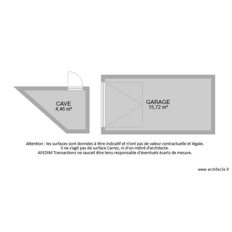 BI8130 ANNEXES. Plan de 2 pièces et 20 m2