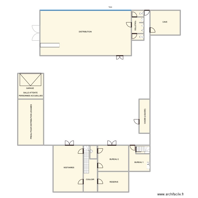 VIHIERS. Plan de 15 pièces et 307 m2