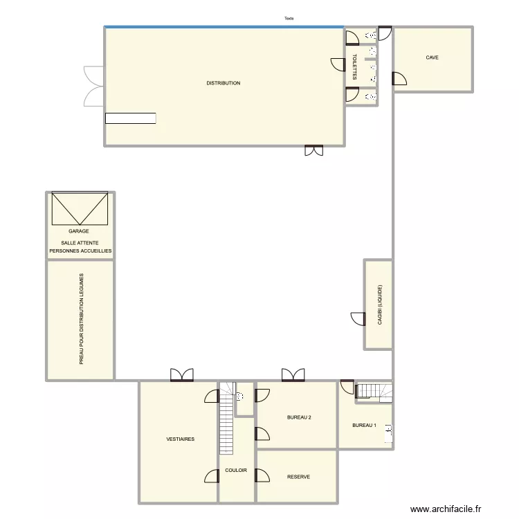 VIHIERS. Plan de 