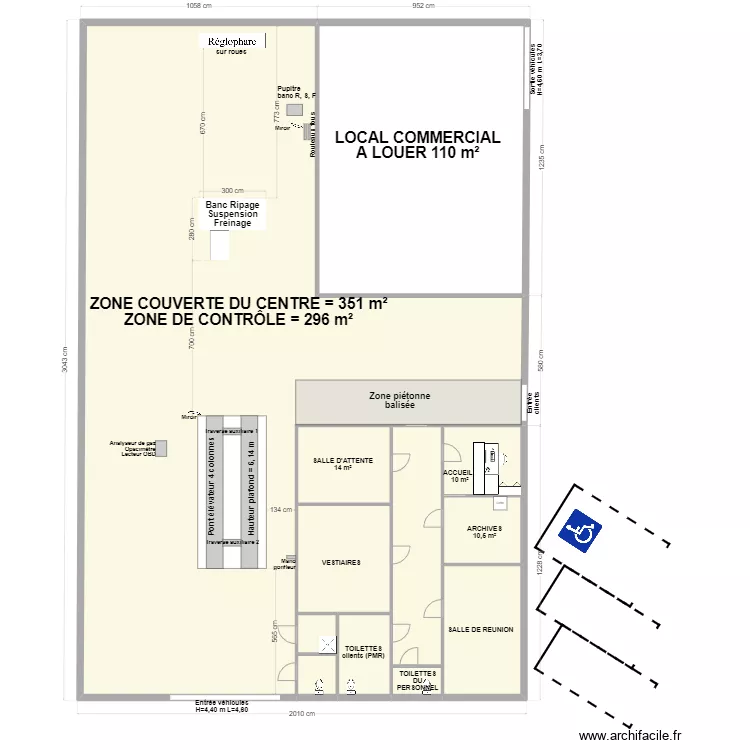 CCT VL MONCONTROLETECHNIQUE LIGNY EN CAMBRESIS. Plan de 