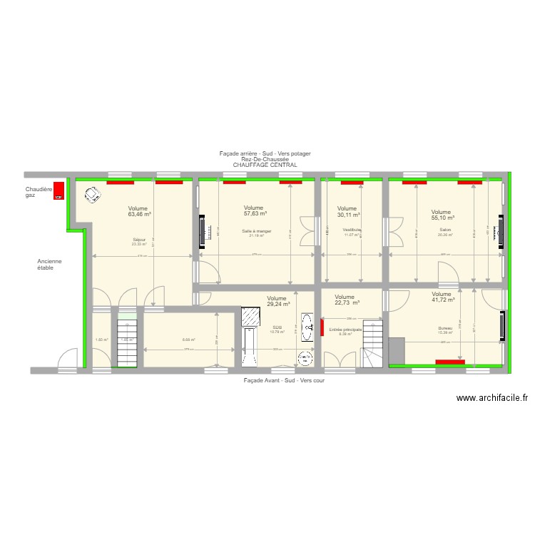 Maison LinGeff Chauff RDC1 DIM RAD. Plan de 0 pièce et 0 m2