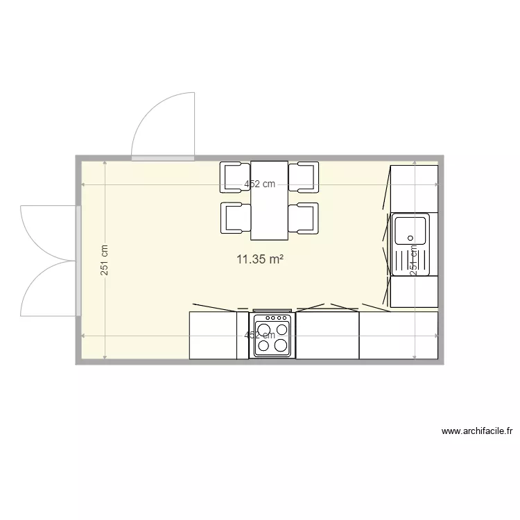 CUISINE M GILLES. Plan de 