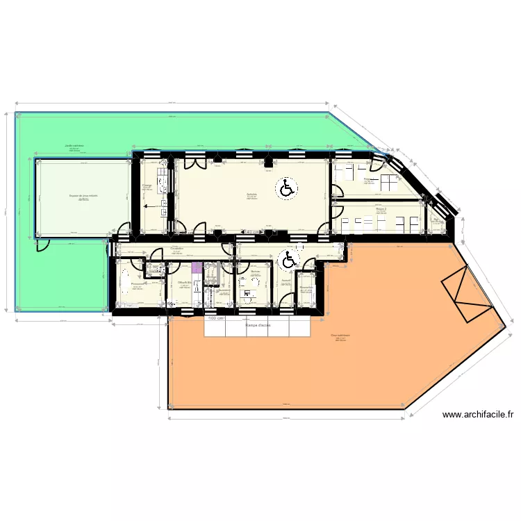 95 SARCELLES 106 Brossolette PROJET PMI rectif JORDAN. Plan de 95 SARCELLES 106 Brossolette PROJET PMI rectif JORDAN. Plan de