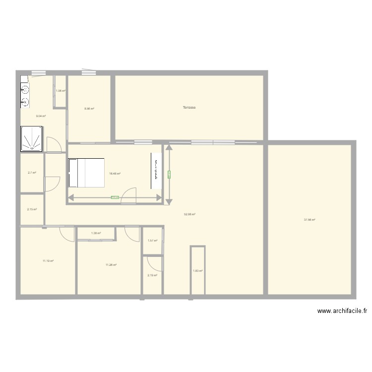 Sylvie. Plan de 0 pièce et 0 m2