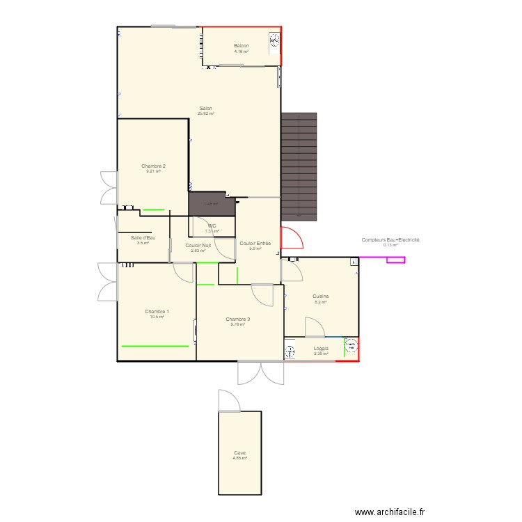 Appartement LA FARLEDE C2. Plan de 0 pièce et 0 m2