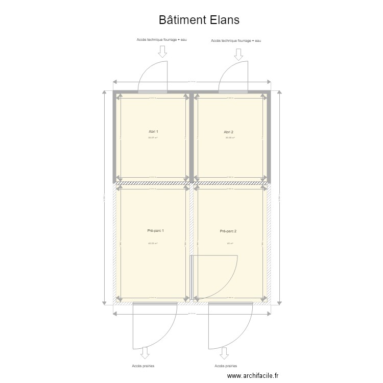 Bâtiment Elans. Plan de 0 pièce et 0 m2