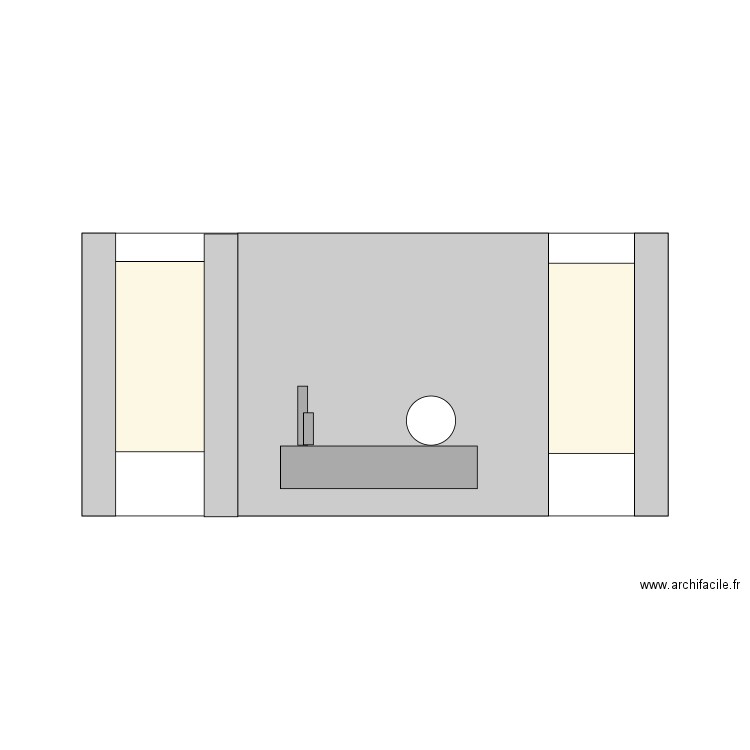 Mur du fond Salle de Cérémonie . Plan de 0 pièce et 0 m2