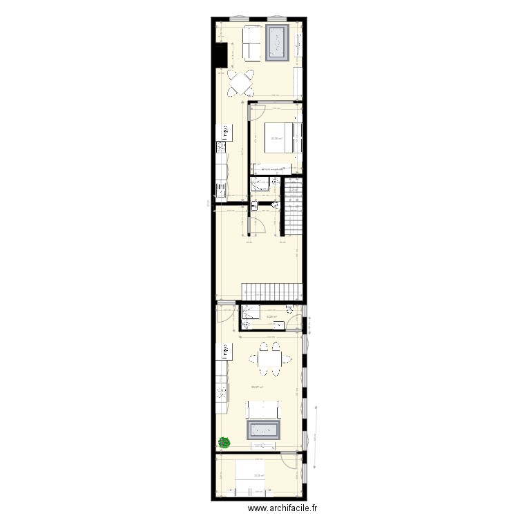 breteuil 1er Etage. Plan de 0 pièce et 0 m2