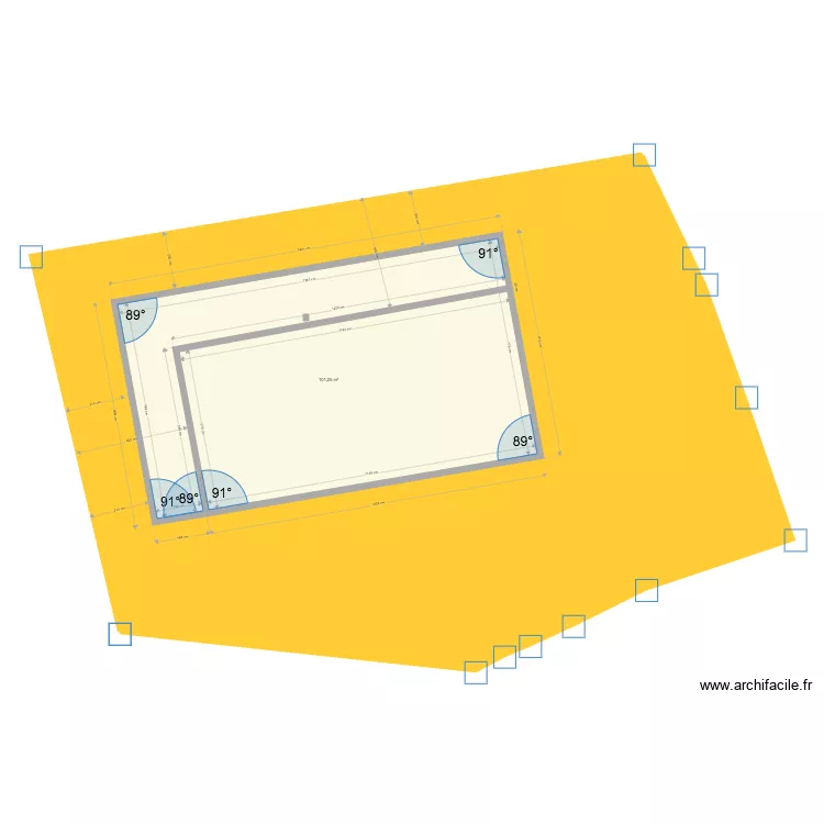 terrain corinne . Plan de 