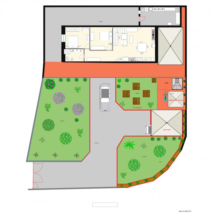 villa delle rose 28. Plan de 0 pièce et 0 m2