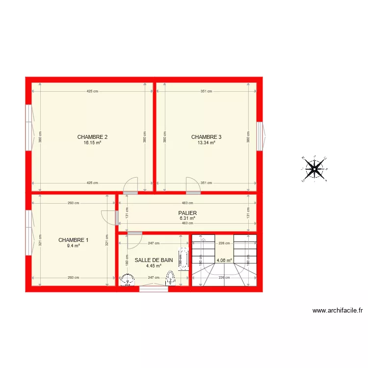 BI4798 ETAGE RITA. Plan de 